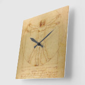 ビトゥル人 スクエア壁時計 (傾斜)
