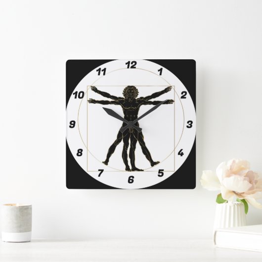 ビトゥル人 スクエア壁時計 (ホーム)