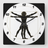 ビトゥル人 スクエア壁時計 (正面)