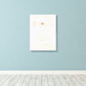 ビトゥル人 |レオナルド・ダ・ヴィンチ | キャンバスプリント (インサイチュ (ウッドフロア))