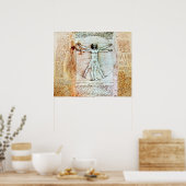 ビトルビアンの男性ポスター ポスター (キッチン)