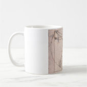 ビトルビアン·マンビトルビアン·マン、レオナルド·ダ·ヴィンチ コーヒーマグカップ (左)