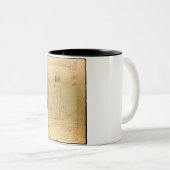 ビトルビアン·マン、レオナルド·ダ·ヴィンチ ツートーンマグカップ (正面右)