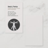 ビトルヴィアンマンスポーツマッサージセラピスト4 名刺 (正面/裏面)