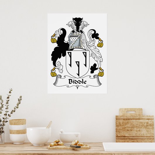 ビドル家紋 ポスター (キッチン)