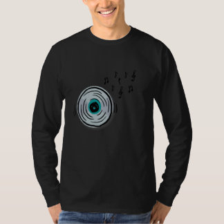 ビニおもしろいルレコード音楽ラバーグラフィックミュージシャンW Tシャツ