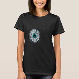 ビニおもしろいルレコード音楽ラバーグラフィックミュージシャンW Tシャツ