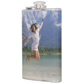 ビニパーソナライズされたル包まれたフラスコ フラスク (左)