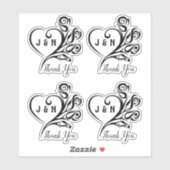 ビニパーソナライズされたーのステッ澄んカーに感謝 シール (シート)