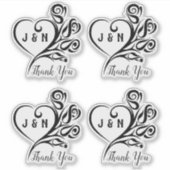 ビニパーソナライズされたーのステッ澄んカーに感謝 シール (正面)