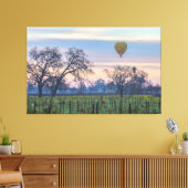 ビニヤード上空のエアバルーン キャンバスプリント (インサイチュ (リビング))
