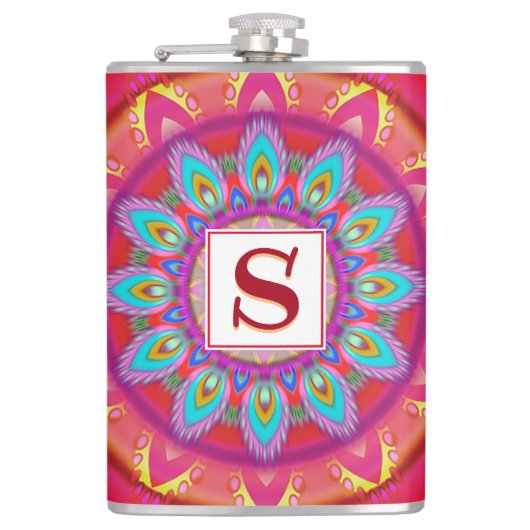 ビニル包まれたお尻フラスコサイケデリア フラスク (正面)