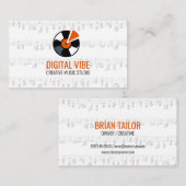 ビニル |ミュージカルシートとメモ 名刺 (正面/裏面)