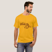 ビニールのクラバーファンキーブラウンを2つ下げる Tシャツ (正面フル)