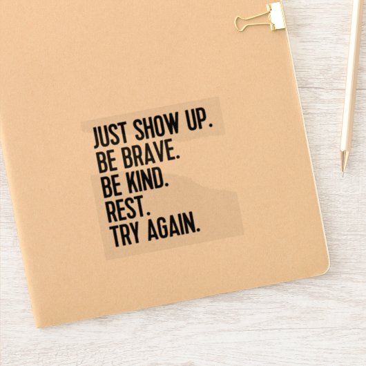 ビニールのシールを見せる シール (ノートブック)