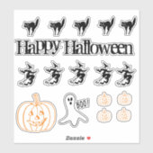 ビニールのステッカー-ハロウィンのテーマ1 シール (シート)
