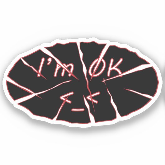ビニールのステッカーOK シール (正面)