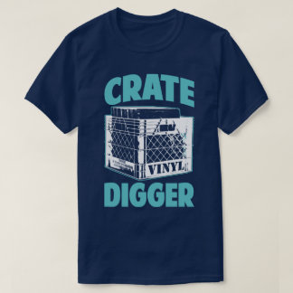 ビニールの常習者の麻薬常習者の木枠坑夫のDJはTシャツに調子を合わせます Tシャツ