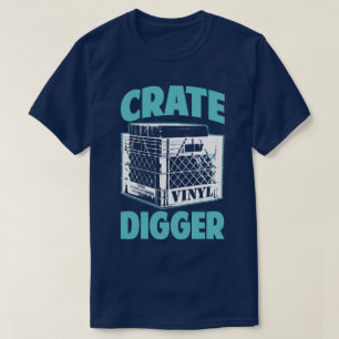 ビニールの常習者の麻薬常習者の木枠坑夫のDJはTシャツに調子を合わせま Tシャツ