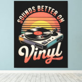 ビニールの音が良い キャンバスプリント (インサイチュ (ウッドフロア))