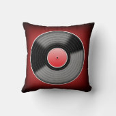 ビニールの麻薬常習者の赤は正方形の装飾用クッション衰退します クッション (裏面)