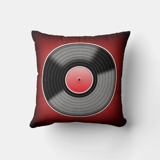 ビニールの麻薬常習者の赤は正方形の装飾用クッション衰退します クッション (裏面)