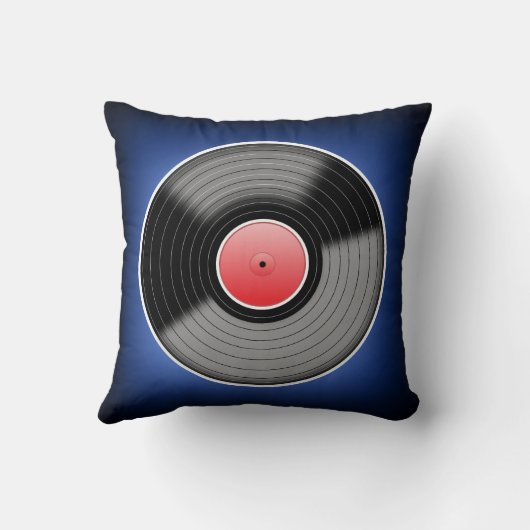 ビニールの麻薬常習者の青は正方形の装飾用クッション衰退します クッション (裏面)