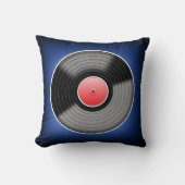 ビニールの麻薬常習者の青は正方形の装飾用クッション衰退します クッション (正面)