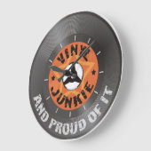 ビニールの麻薬常習者-およびダイヤルとのそれの誇りを持った ラージ壁時計 (傾斜)