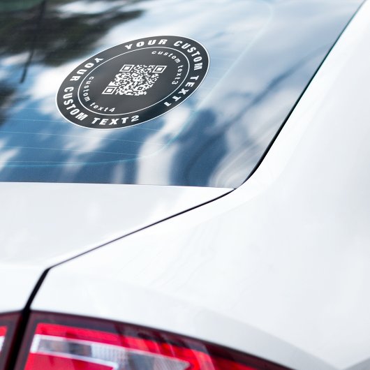 ビニールのQRコード、ビジネスカーウィンドウバンパーバッジ シール
