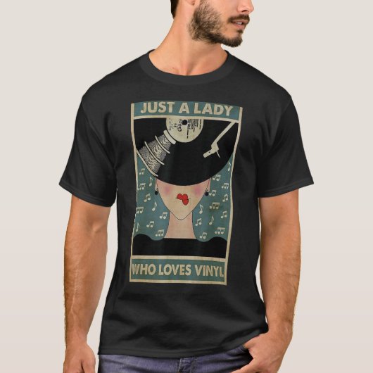 ビニールを愛するただの女性 Tシャツ (正面)
