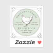 ビニールウインドシールFRESH EGGS with HEN シール (シート)