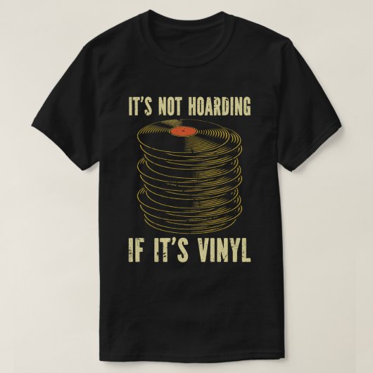 ビニールウェア男性女性ビニールレコード Tシャツ (デザイン正面)