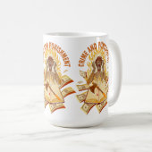 ビニールカスタムカットシール コーヒーマグカップ (正面右)