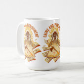 ビニールカスタムカットシール コーヒーマグカップ (正面左)