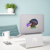 ビニールカスタムカットシール シール (デスク上のノートパソコン)