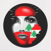 ビニールカスタムカットシール ラベル (デザイン2)