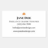 ビニールカスタムシール | 防水とユニーク 長方形シール (正面)