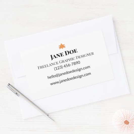 ビニールカスタムシール | 防水とユニーク 長方形シール (封筒)