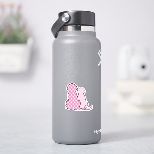 ビニールカスタムピンクドッグステッカー シール (HydroFlask)