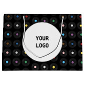 ビニールカラフルレコードクラシック ラージペーパーバッグ (正面)