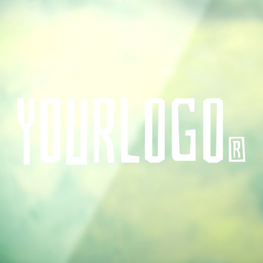 ビニールカートラックウィンドウにビジネスロゴデカール ウィンドウサイン (シート3)