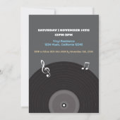 ビニールグルーブ誕生日パーティー 招待状 (裏面)