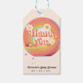 ビニールグロヴィの赤ちゃんシャワー ギフトタグ (正面)