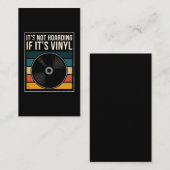 ビニールコレクターミュージックDJレコード 名刺 (正面/裏面)