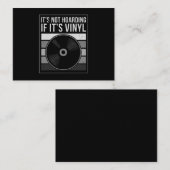 ビニールコレクターミュージックDJレコードMen Vinyl 名刺 (正面/裏面)