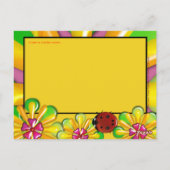 ビニールサイケデリックレコーパーソナライズされたドはがき ポストカード (裏面)