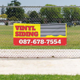 ビニールサイディングサービスカスタムのバナー 横断幕