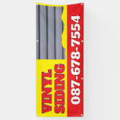 ビニールサイディングサービスカスタムのバナー 横断幕 (縦)