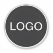 ビニールサーク澄んルのウォーターボトルのビジネスロゴ シール (正面)